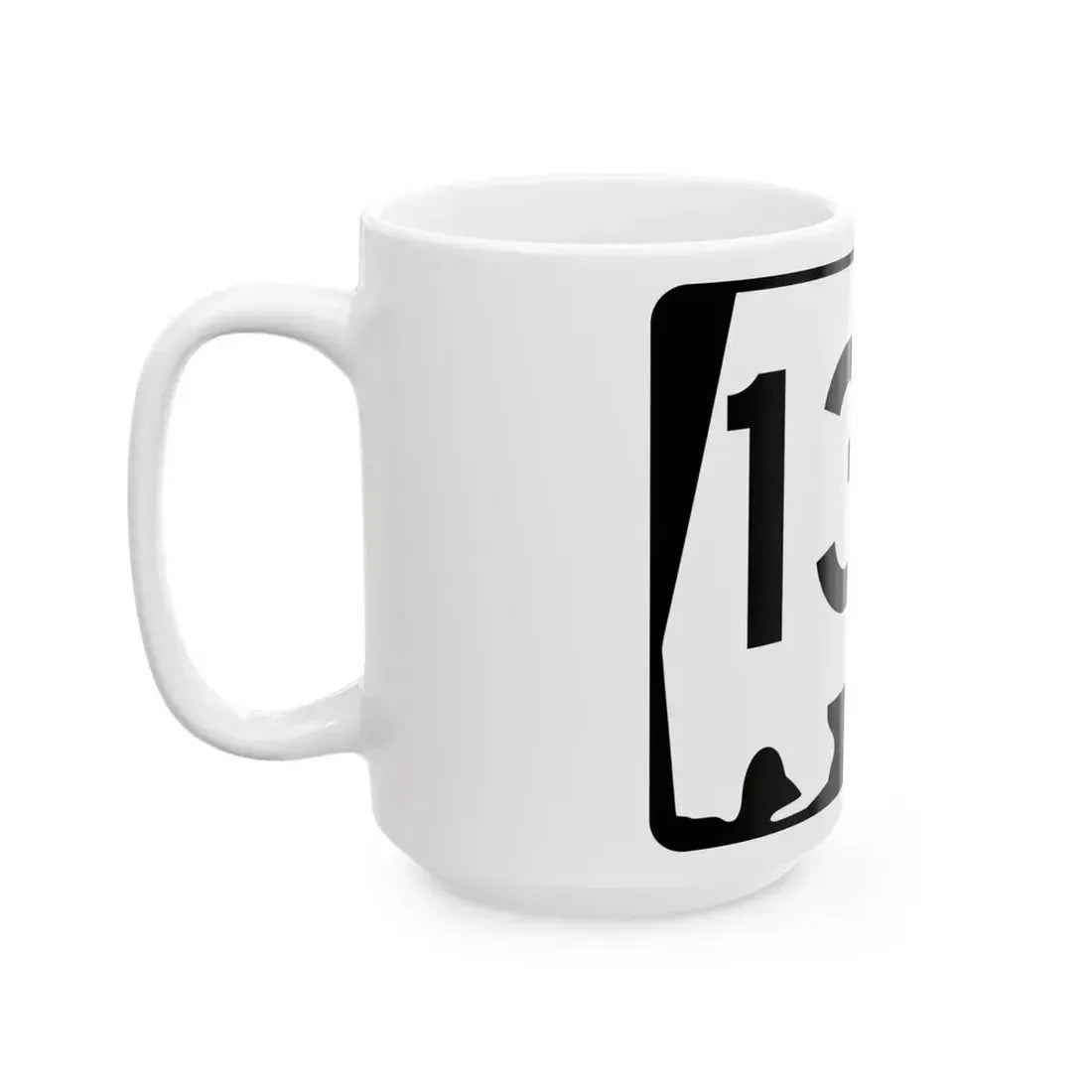 Alabama 130 (Alabama) (Road Sign) White Coffee Mug - Go Mug Yourself