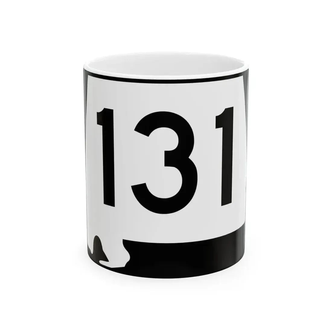 Alabama 131 (Alabama) (Road Sign) White Coffee Mug 11oz - Go Mug Yourself