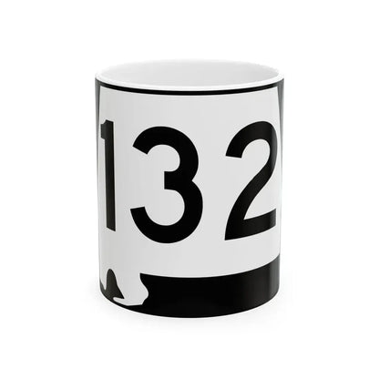 Alabama 132 (Alabama) (Road Sign) White Coffee Mug - Go Mug Yourself