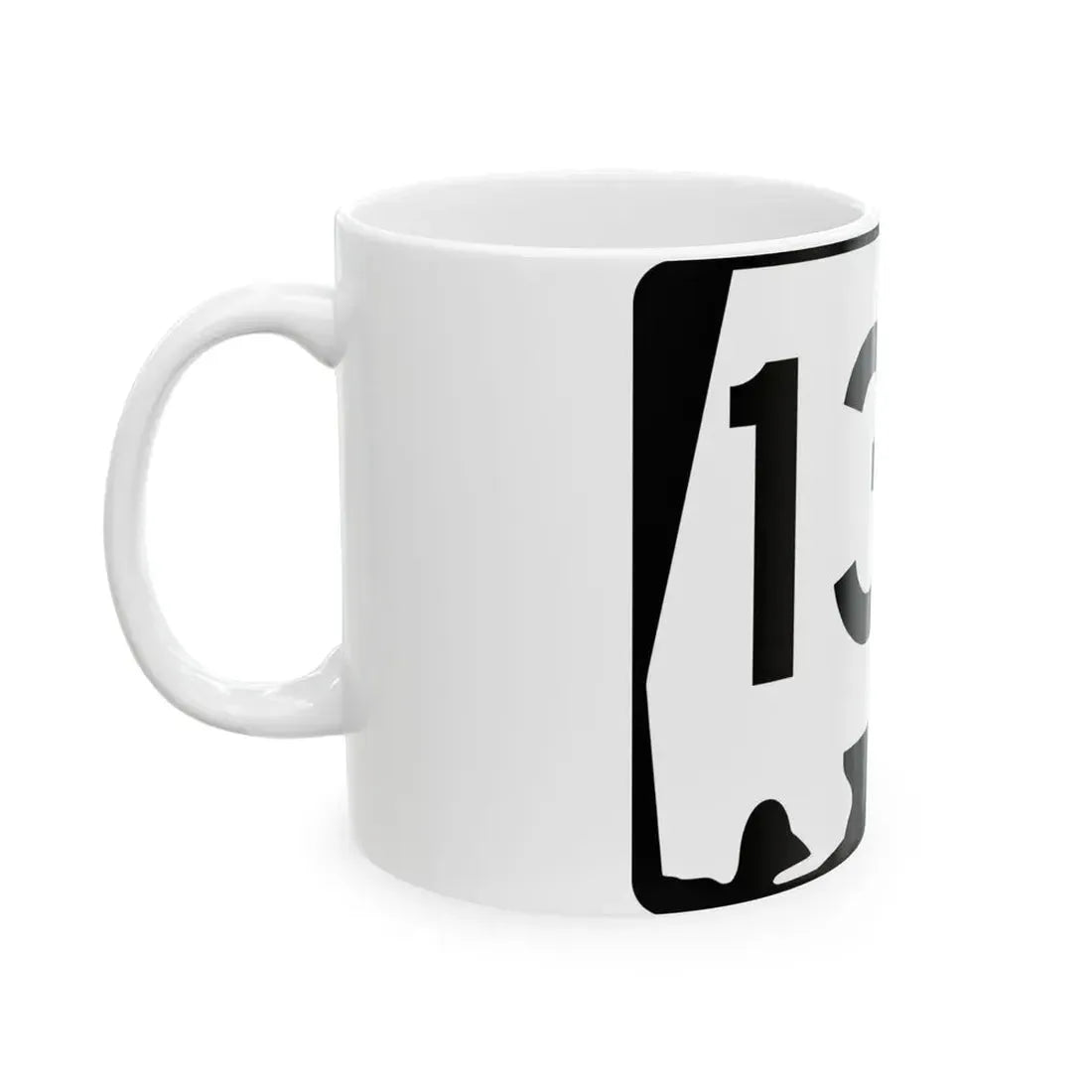 Alabama 133 (Alabama) (Road Sign) White Coffee Mug - Go Mug Yourself