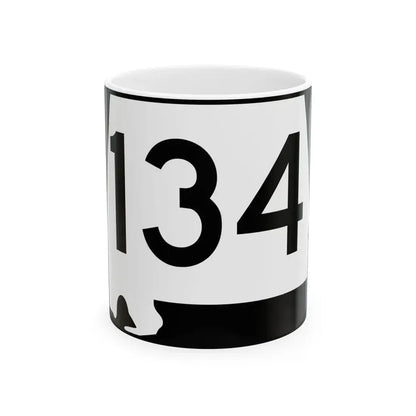 Alabama 134 (Alabama) (Road Sign) White Coffee Mug 11oz - Go Mug Yourself