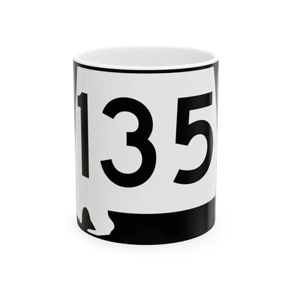 Alabama 135 (Alabama) (Road Sign) White Coffee Mug 11oz - Go Mug Yourself
