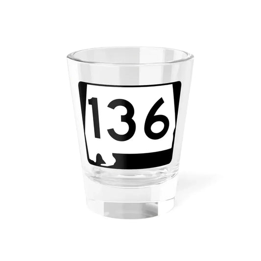 Alabama 136 (Alabama) (Road Sign) Shot Glass 1.5oz 1.5oz - Go Mug Yourself