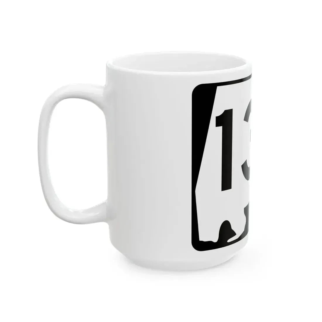 Alabama 136 (Alabama) (Road Sign) White Coffee Mug - Go Mug Yourself