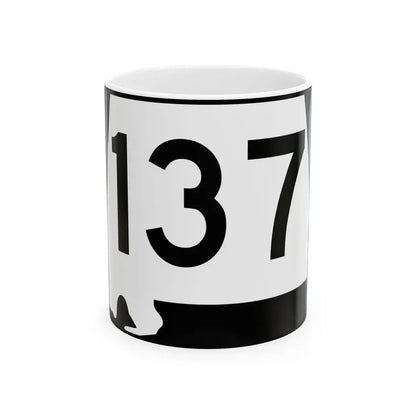 Alabama 137 (Alabama) (Road Sign) White Coffee Mug 11oz - Go Mug Yourself