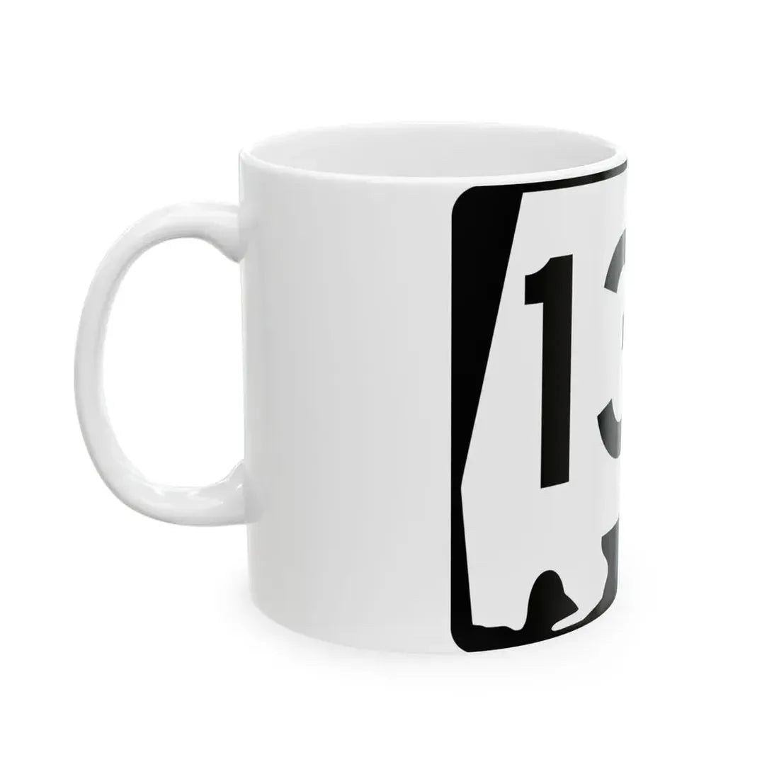 Alabama 137 (Alabama) (Road Sign) White Coffee Mug - Go Mug Yourself