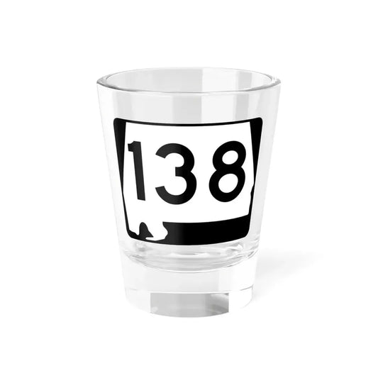 Alabama 138 (Alabama) (Road Sign) Shot Glass 1.5oz 1.5oz - Go Mug Yourself