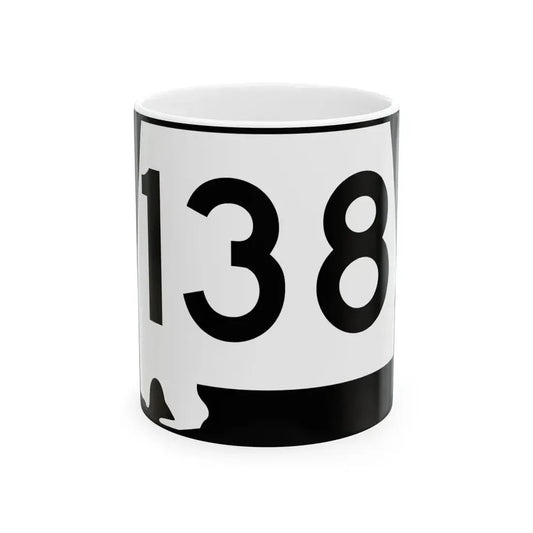Alabama 138 (Alabama) (Road Sign) White Coffee Mug 11oz - Go Mug Yourself