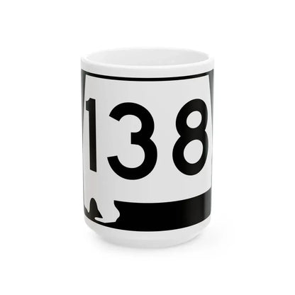 Alabama 138 (Alabama) (Road Sign) White Coffee Mug 15oz - Go Mug Yourself