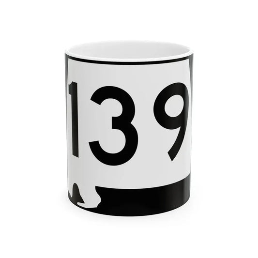 Alabama 139 (Alabama) (Road Sign) White Coffee Mug 11oz - Go Mug Yourself