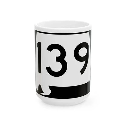Alabama 139 (Alabama) (Road Sign) White Coffee Mug 15oz - Go Mug Yourself