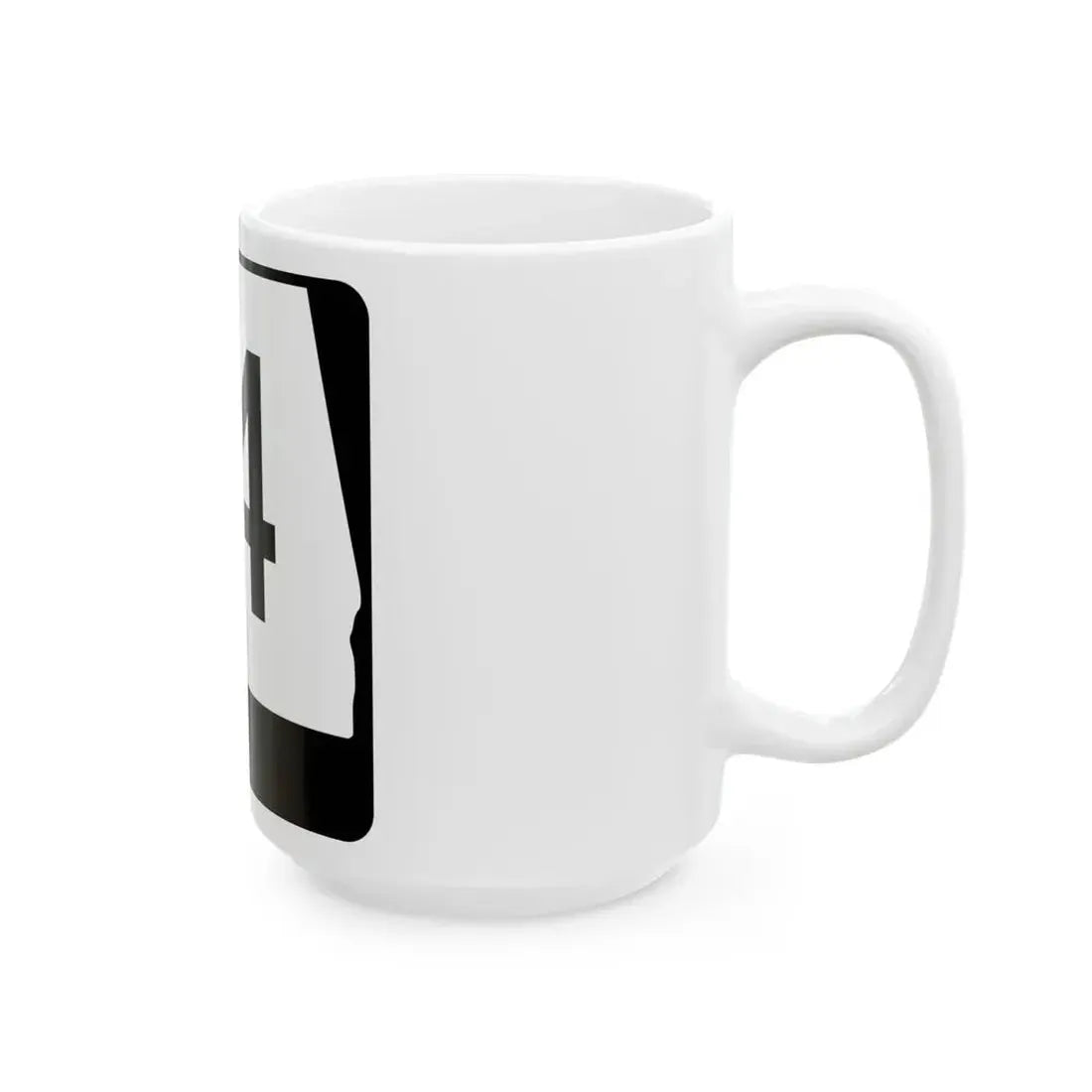 Alabama 14 (Alabama) (Road Sign) White Coffee Mug - Go Mug Yourself