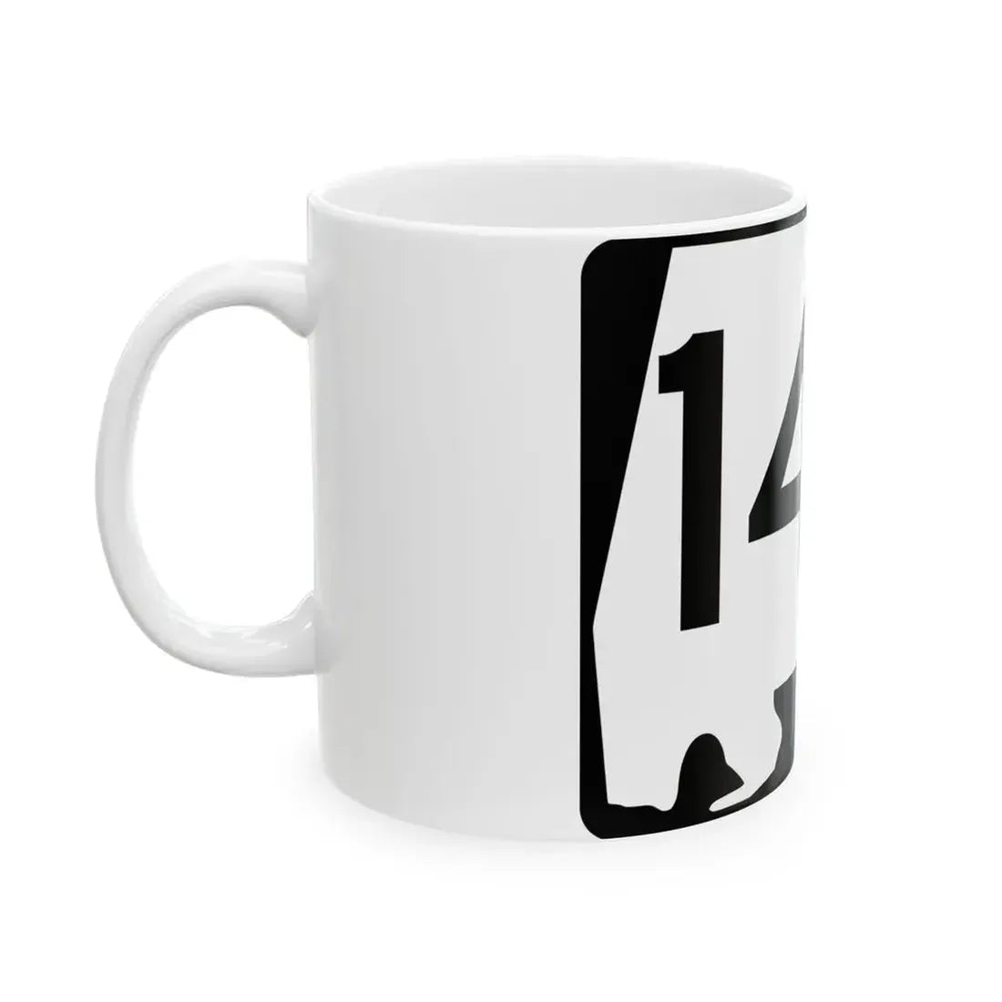 Alabama 140 (Alabama) (Road Sign) White Coffee Mug - Go Mug Yourself