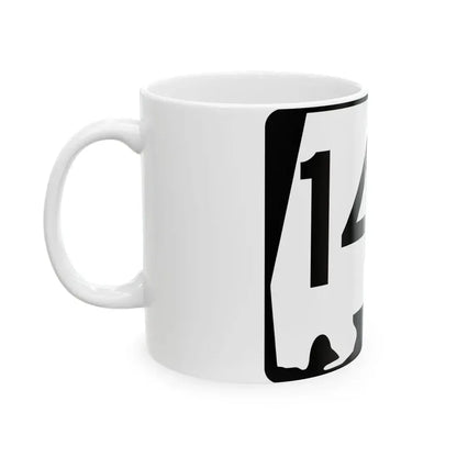 Alabama 140 (Alabama) (Road Sign) White Coffee Mug - Go Mug Yourself
