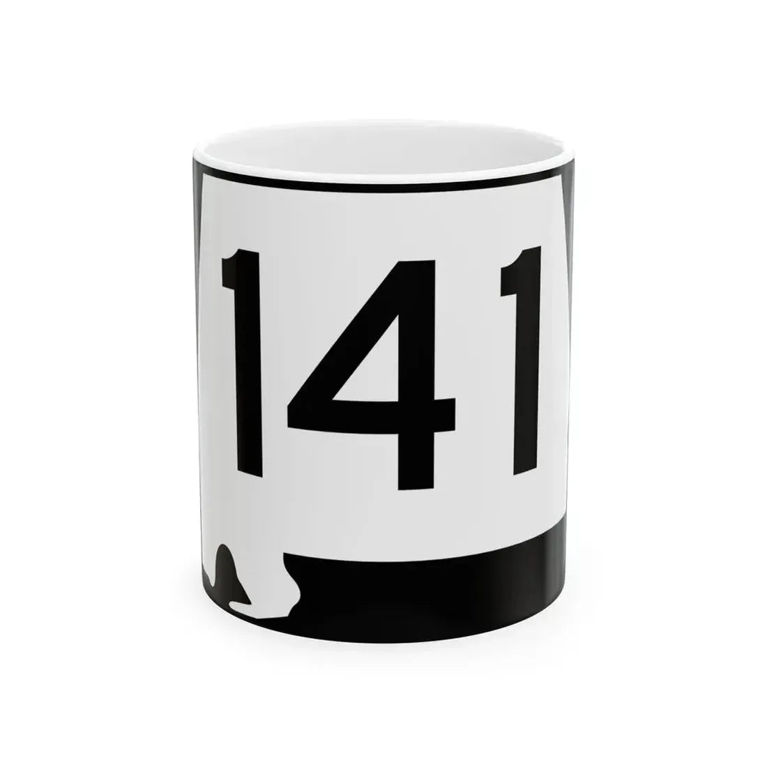 Alabama 141 (Alabama) (Road Sign) White Coffee Mug 11oz - Go Mug Yourself