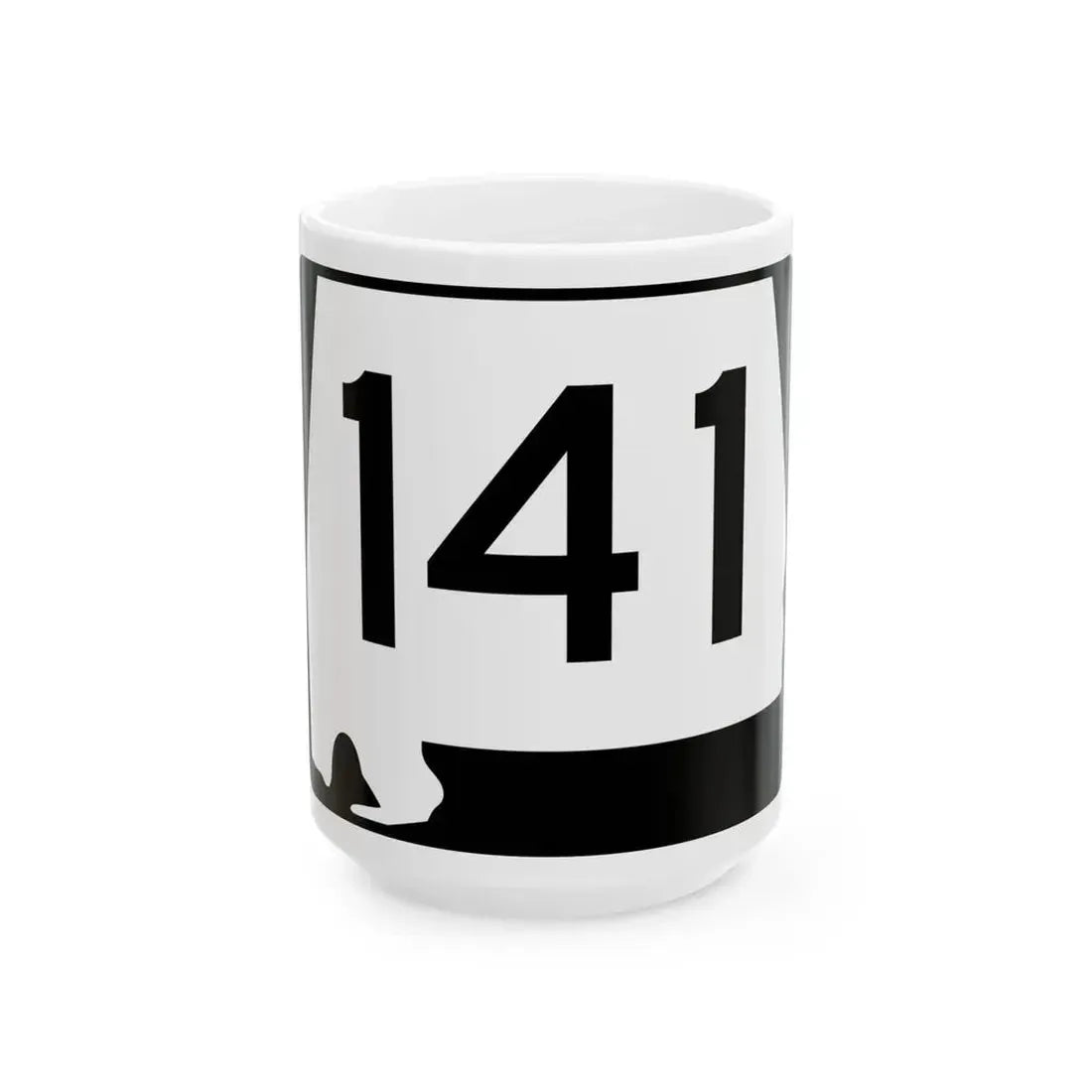 Alabama 141 (Alabama) (Road Sign) White Coffee Mug 15oz - Go Mug Yourself