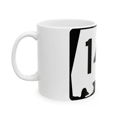 Alabama 141 (Alabama) (Road Sign) White Coffee Mug - Go Mug Yourself