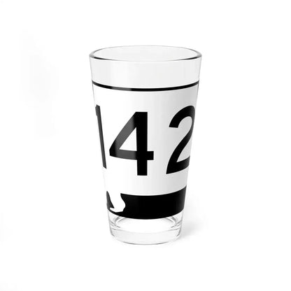 Alabama 142 (Alabama) (Road Sign) Pint Glass 16oz 16oz - Go Mug Yourself