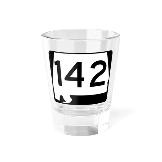 Alabama 142 (Alabama) (Road Sign) Shot Glass 1.5oz 1.5oz - Go Mug Yourself