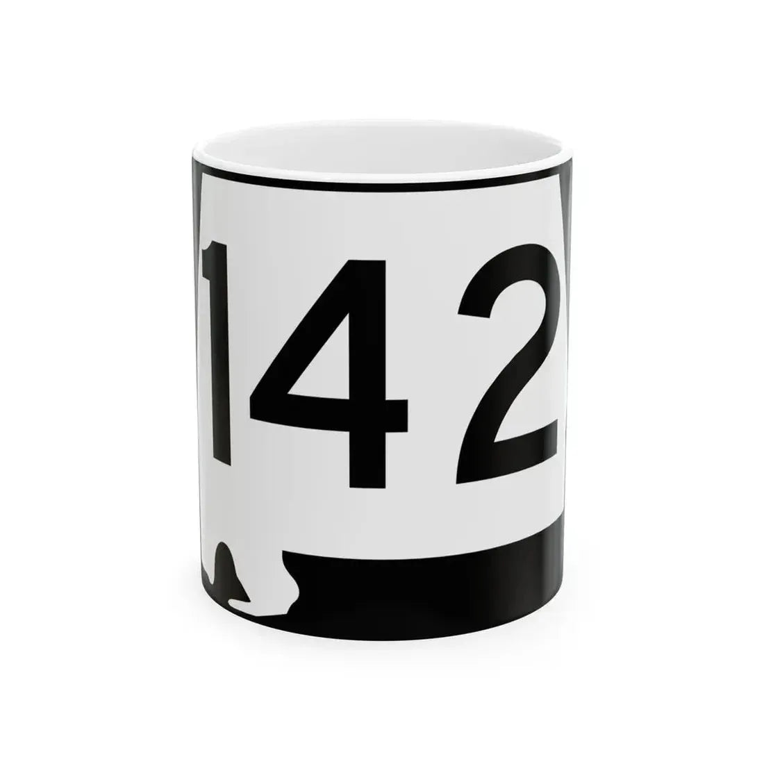 Alabama 142 (Alabama) (Road Sign) White Coffee Mug 11oz - Go Mug Yourself
