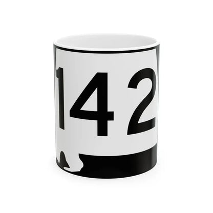 Alabama 142 (Alabama) (Road Sign) White Coffee Mug 11oz - Go Mug Yourself