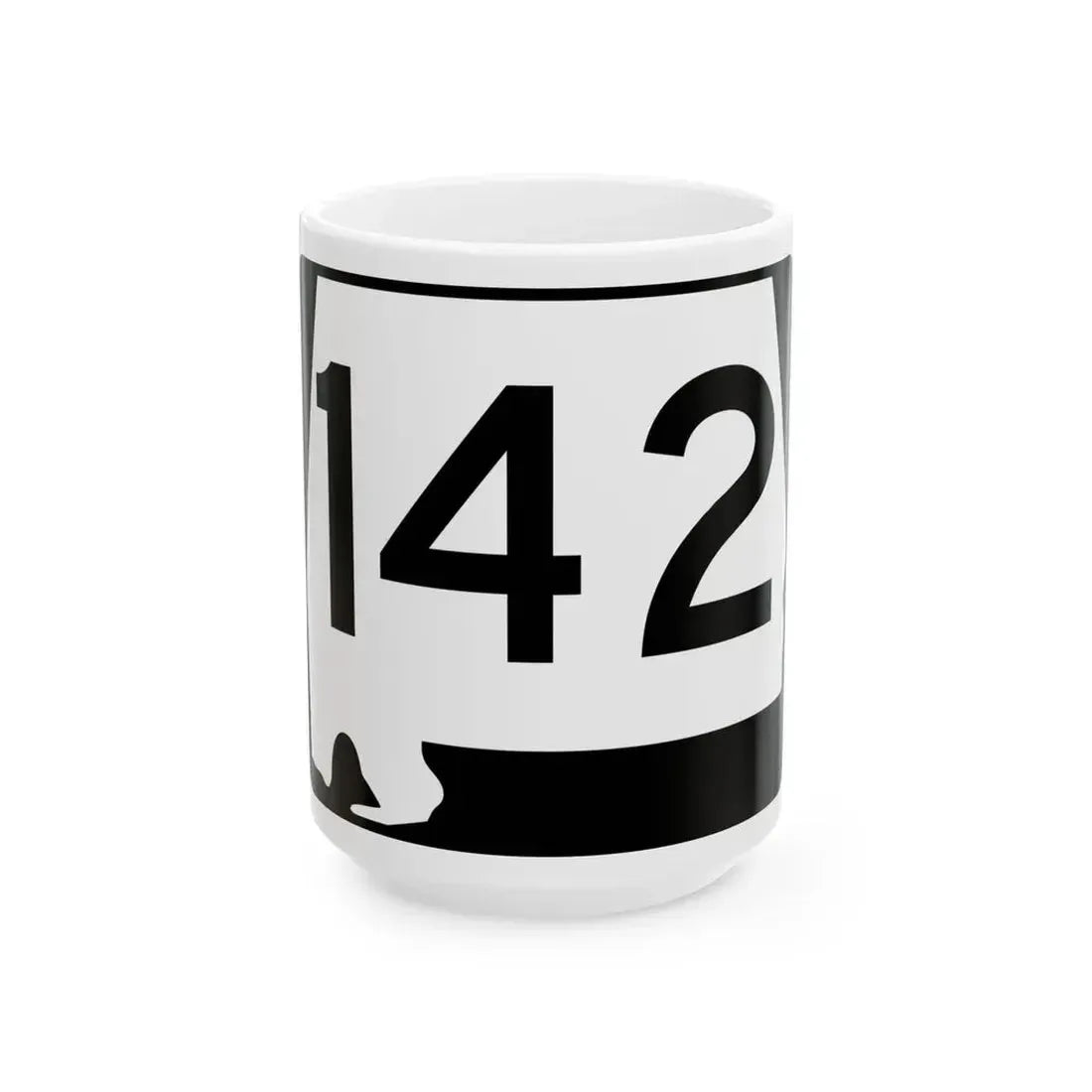 Alabama 142 (Alabama) (Road Sign) White Coffee Mug 15oz - Go Mug Yourself