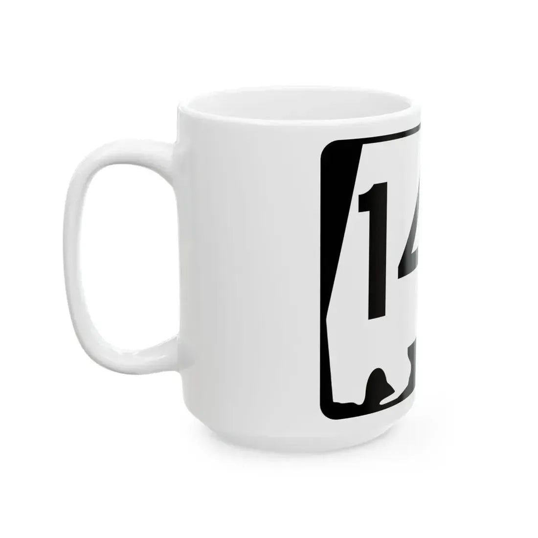 Alabama 142 (Alabama) (Road Sign) White Coffee Mug - Go Mug Yourself