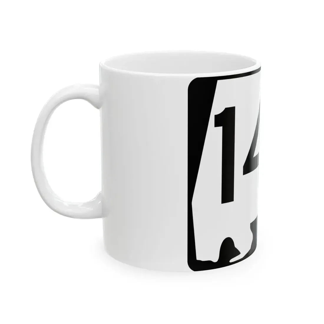 Alabama 142 (Alabama) (Road Sign) White Coffee Mug - Go Mug Yourself
