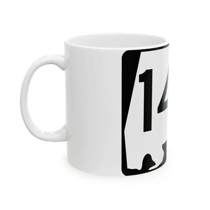 Alabama 142 (Alabama) (Road Sign) White Coffee Mug - Go Mug Yourself