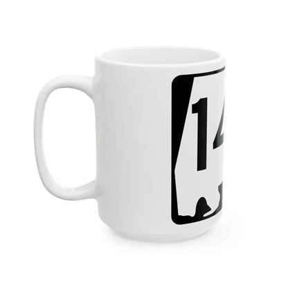 Alabama 142 (Alabama) (Road Sign) White Coffee Mug - Go Mug Yourself
