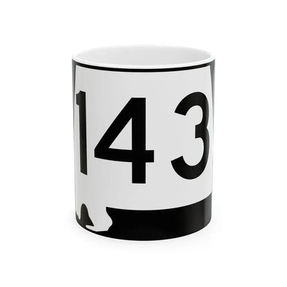Alabama 143 (Alabama) (Road Sign) White Coffee Mug 11oz - Go Mug Yourself