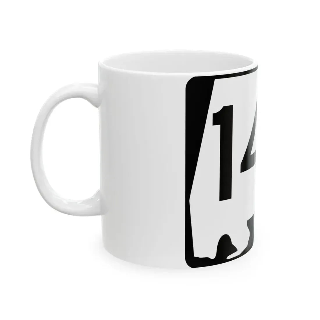 Alabama 143 (Alabama) (Road Sign) White Coffee Mug - Go Mug Yourself