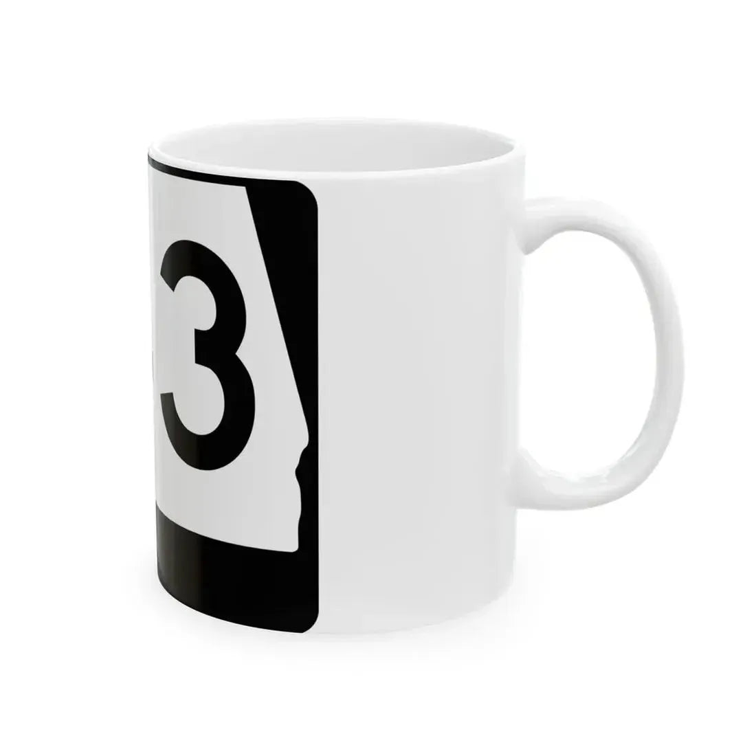 Alabama 143 (Alabama) (Road Sign) White Coffee Mug - Go Mug Yourself
