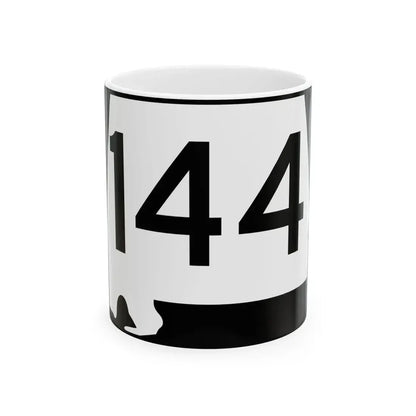 Alabama 144 (Alabama) (Road Sign) White Coffee Mug 11oz - Go Mug Yourself