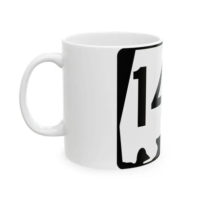 Alabama 144 (Alabama) (Road Sign) White Coffee Mug - Go Mug Yourself