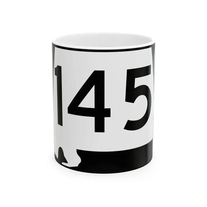 Alabama 145 (Alabama) (Road Sign) White Coffee Mug 11oz - Go Mug Yourself