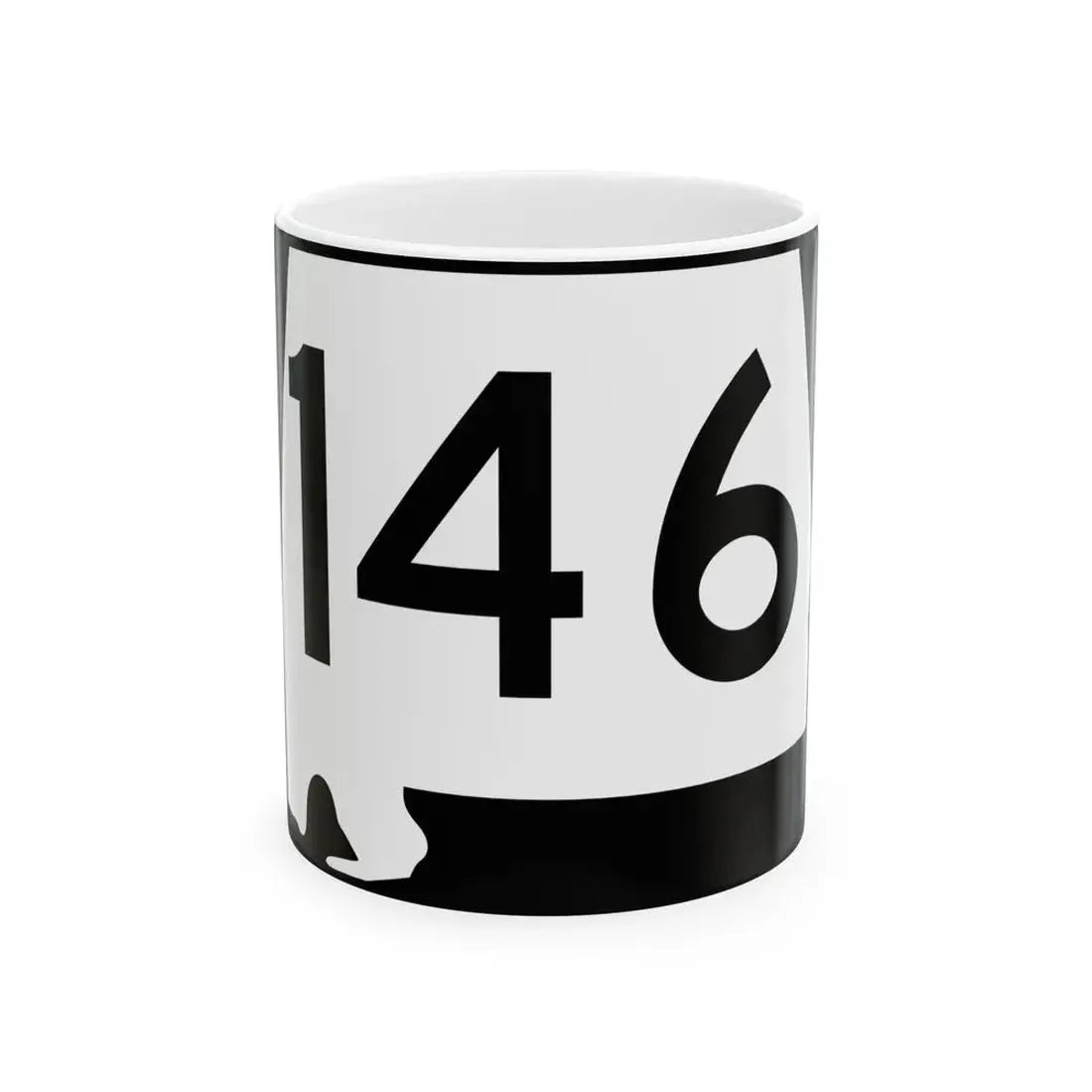 Alabama 146 (Alabama) (Road Sign) White Coffee Mug 11oz - Go Mug Yourself