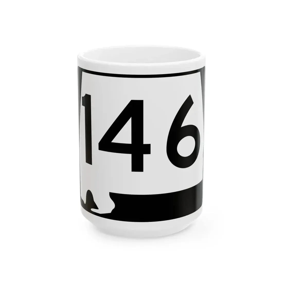 Alabama 146 (Alabama) (Road Sign) White Coffee Mug 15oz - Go Mug Yourself