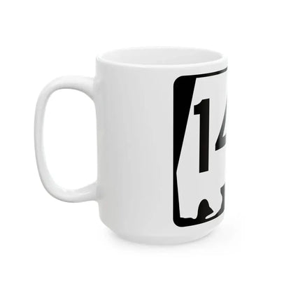 Alabama 146 (Alabama) (Road Sign) White Coffee Mug - Go Mug Yourself