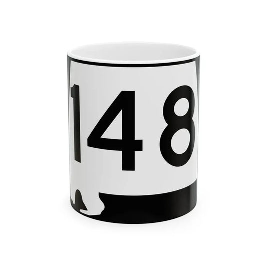 Alabama 148 (Alabama) (Road Sign) White Coffee Mug 11oz - Go Mug Yourself