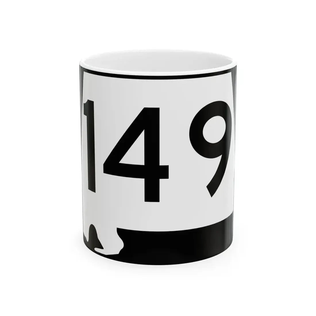 Alabama 149 (Alabama) (Road Sign) White Coffee Mug 11oz - Go Mug Yourself