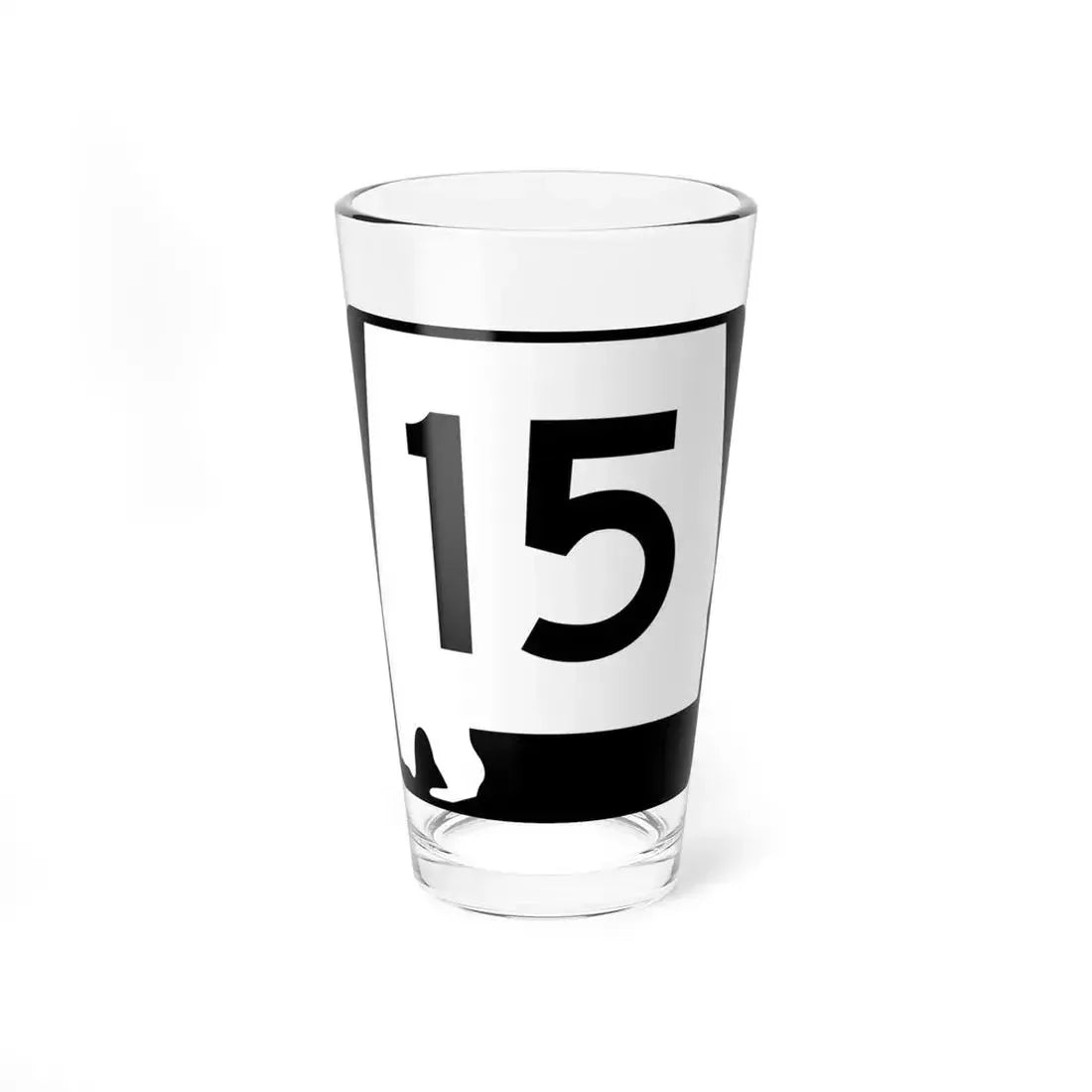 Alabama 15 (Alabama) (Road Sign) Pint Glass 16oz 16oz - Go Mug Yourself
