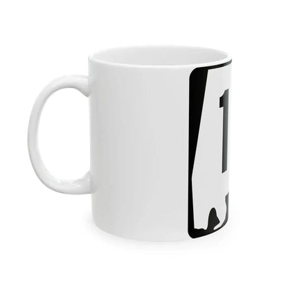 Alabama 15 (Alabama) (Road Sign) White Coffee Mug - Go Mug Yourself
