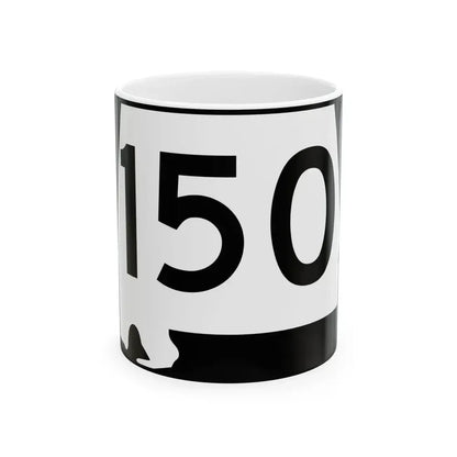 Alabama 150 (Alabama) (Road Sign) White Coffee Mug 11oz - Go Mug Yourself