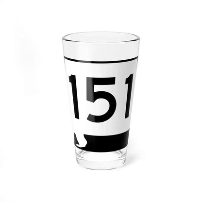 Alabama 151 (Alabama) (Road Sign) Pint Glass 16oz 16oz - Go Mug Yourself