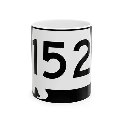Alabama 152 (Alabama) (Road Sign) White Coffee Mug 11oz - Go Mug Yourself