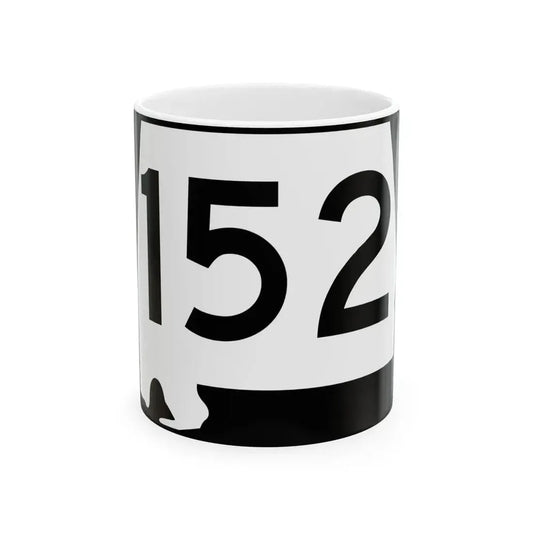 Alabama 152 (Alabama) (Road Sign) White Coffee Mug 11oz - Go Mug Yourself