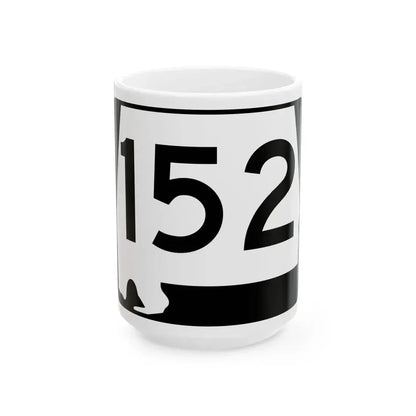 Alabama 152 (Alabama) (Road Sign) White Coffee Mug 15oz - Go Mug Yourself