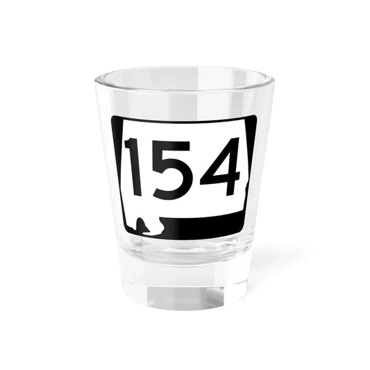 Alabama 154 (Alabama) (Road Sign) Shot Glass 1.5oz 1.5oz - Go Mug Yourself