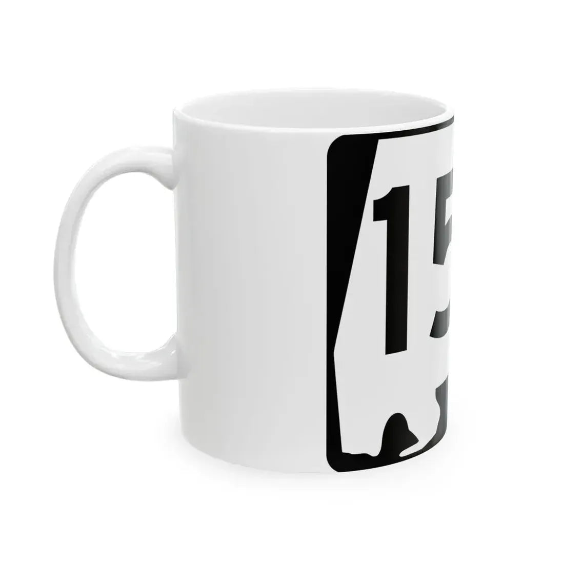 Alabama 154 (Alabama) (Road Sign) White Coffee Mug - Go Mug Yourself